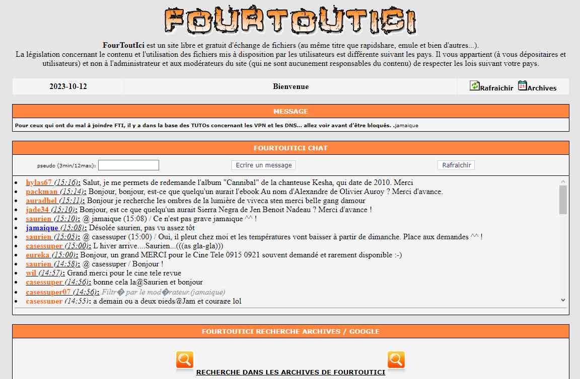 Nouvelle adresse Fourtoutici Avril 2024