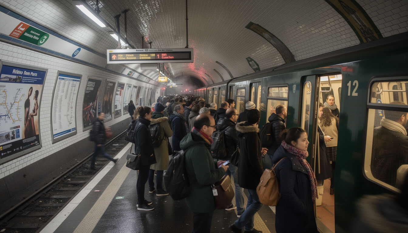 Un accident grave de personne sur la ligne 12 du métro provoque actuellement des perturbations majeures dans le trafic. Suivez les mises à jour en temps réel pour organiser vos déplacements.